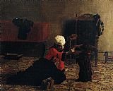 Elizabeth Crowell with a Dog by Thomas Eakins